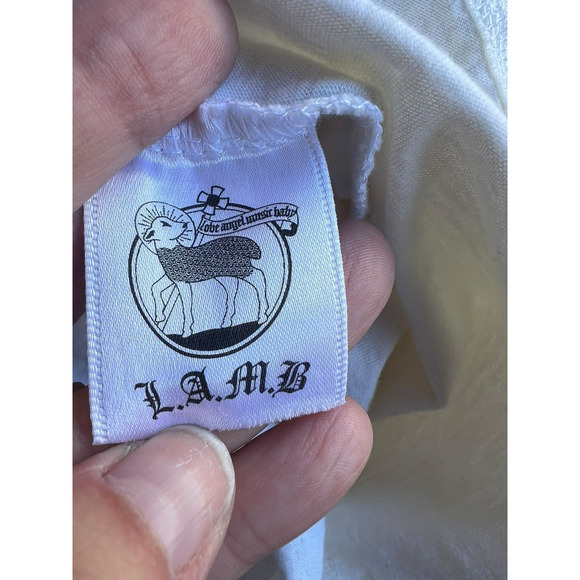 L.A.M.B. Gwen Stefani WHAT COLOR IS LOVE? Marie Claire WHITE Shirt FALL 05 Large - Picture 6 of 9